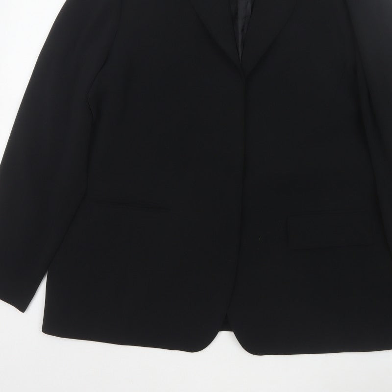 Marks & Spencer Autograph Women’s Black UK 18 Single-Breasted Blazer