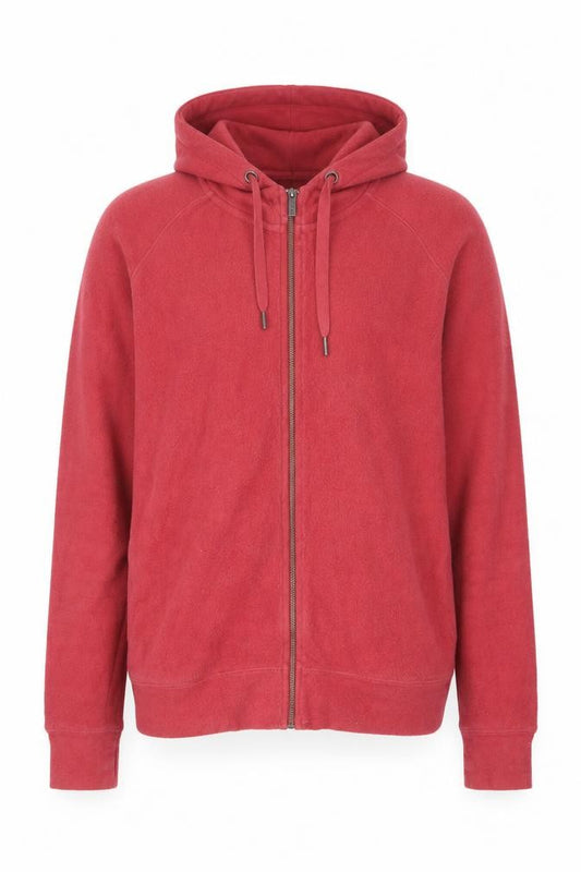 Fat Face Men's Red S Full Zip Hooded Fleece Hoodie