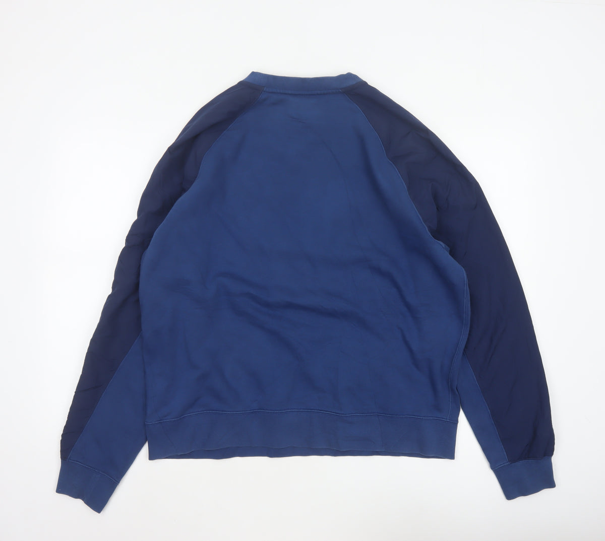 Nike Men's Blue L Pullover Crew Neck Logo Graphic Fleece Sweatshirt