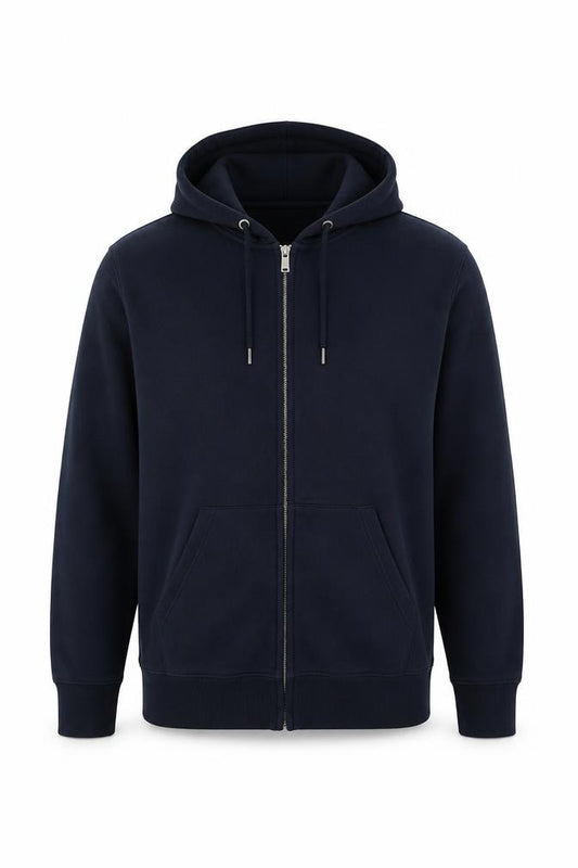 Marks and Spencer Men’s Navy XL Full Zip Hooded Cotton Hoodie