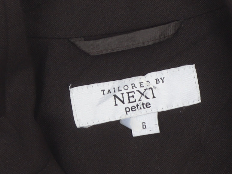 Next Petite Women’s Brown Size 6 Tailored 3 Button Blazer