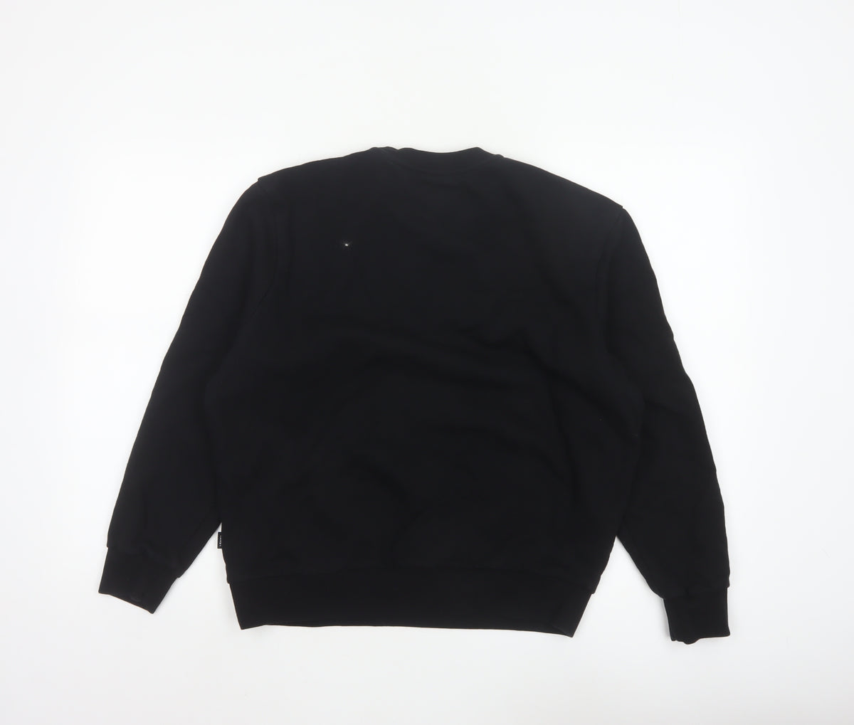 Vans Women’s Black Small Relaxed Logo Crew Neck Pullover Sweatshirt