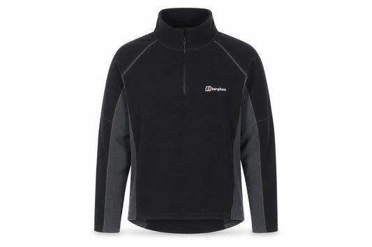 Berghaus Men Black Grey M Fleece 1/4 Zip Outdoor Jacket