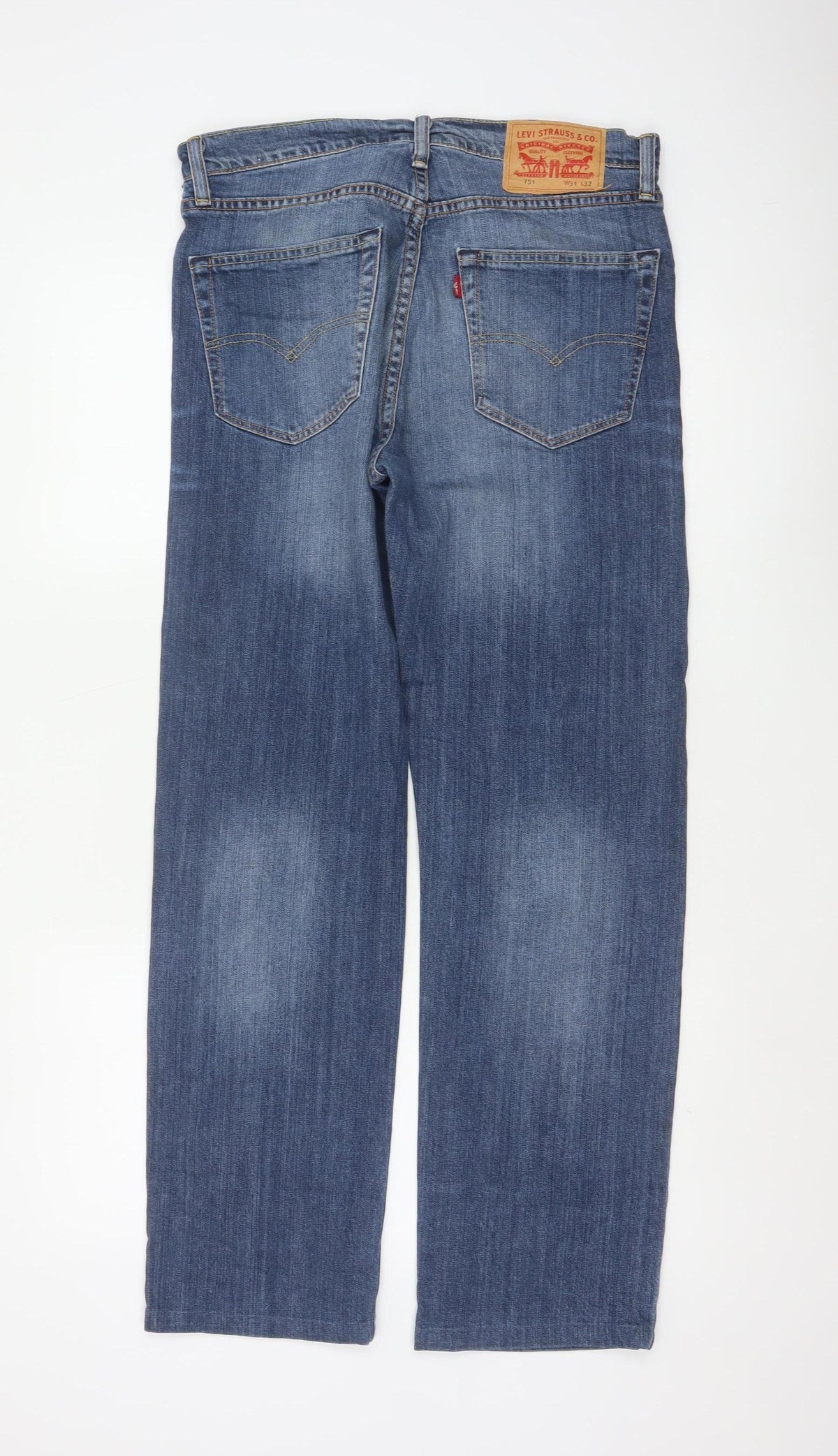 Levi Strauss 751 Men’s Blue Straight Jeans W31 L32 Regular Fit