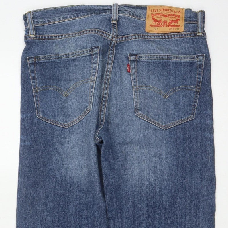 Levi Strauss 751 Men’s Blue Straight Jeans W31 L32 Regular Fit