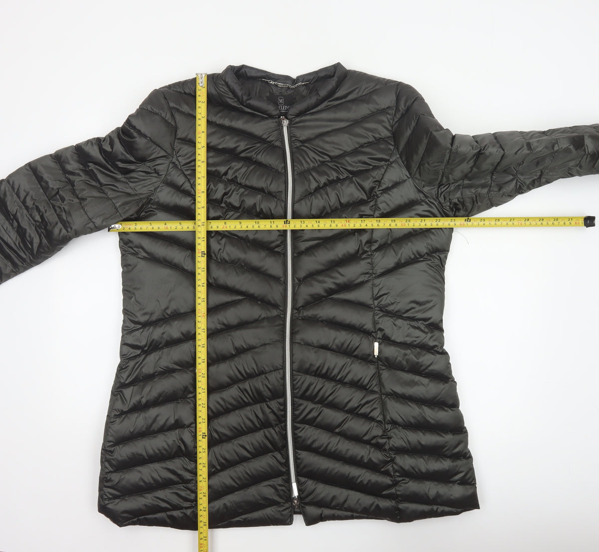 Madelein Women Black UK 18 Quilted Puffer Mid-Length Coat
