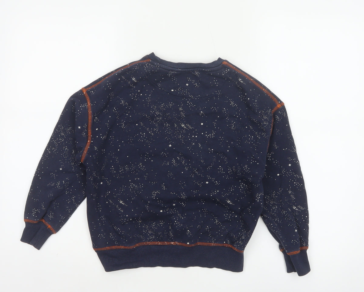 Star Wars Girls Blue 8-9 Years Pullover Sweatshirt Space Graphic