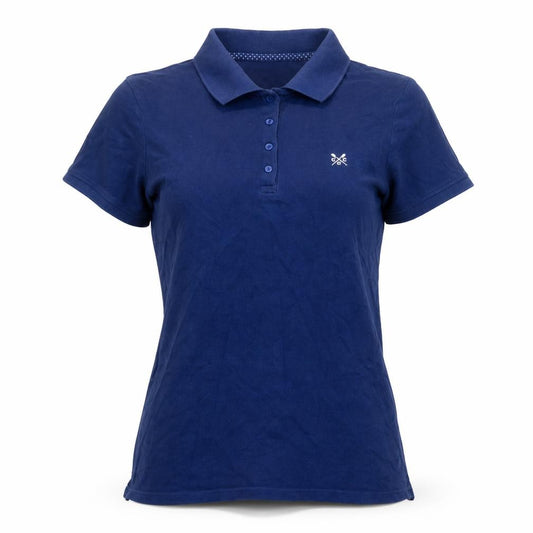 Crew Clothing Co. Women’s Blue Size 12 Cotton Embroidered Polo Shirt