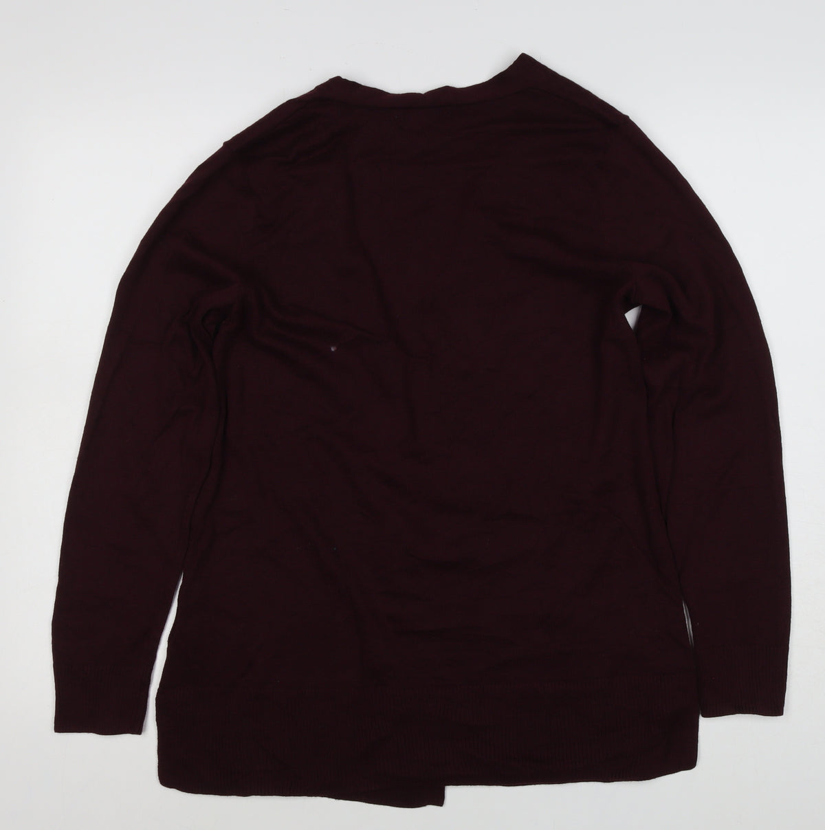 Amazon Essentials Women Red Open Knit Cardigan UK 12 Long Sleeve