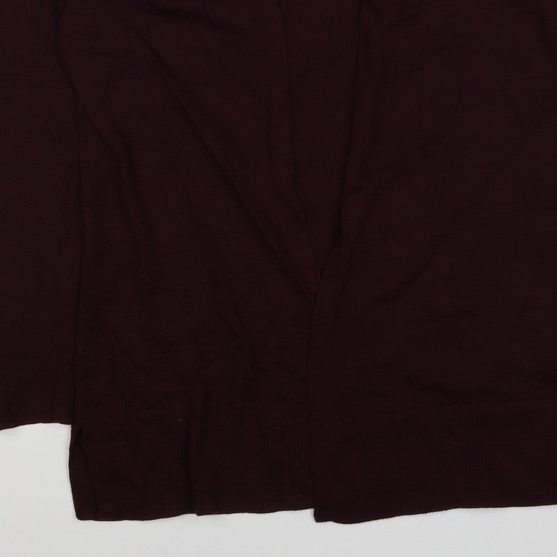 Amazon Essentials Women Red Open Knit Cardigan UK 12 Long Sleeve