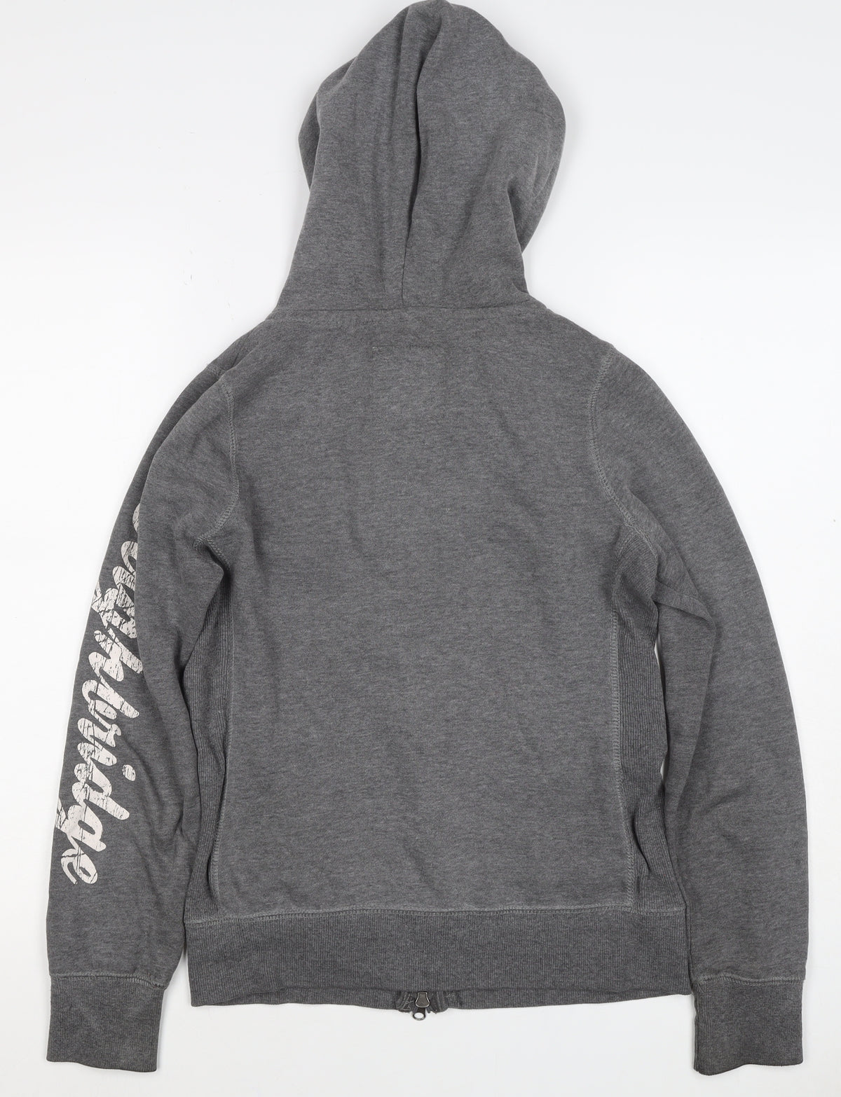 Authentic Apparel Women’s Grey Size 8 Full Zip College Hoodie