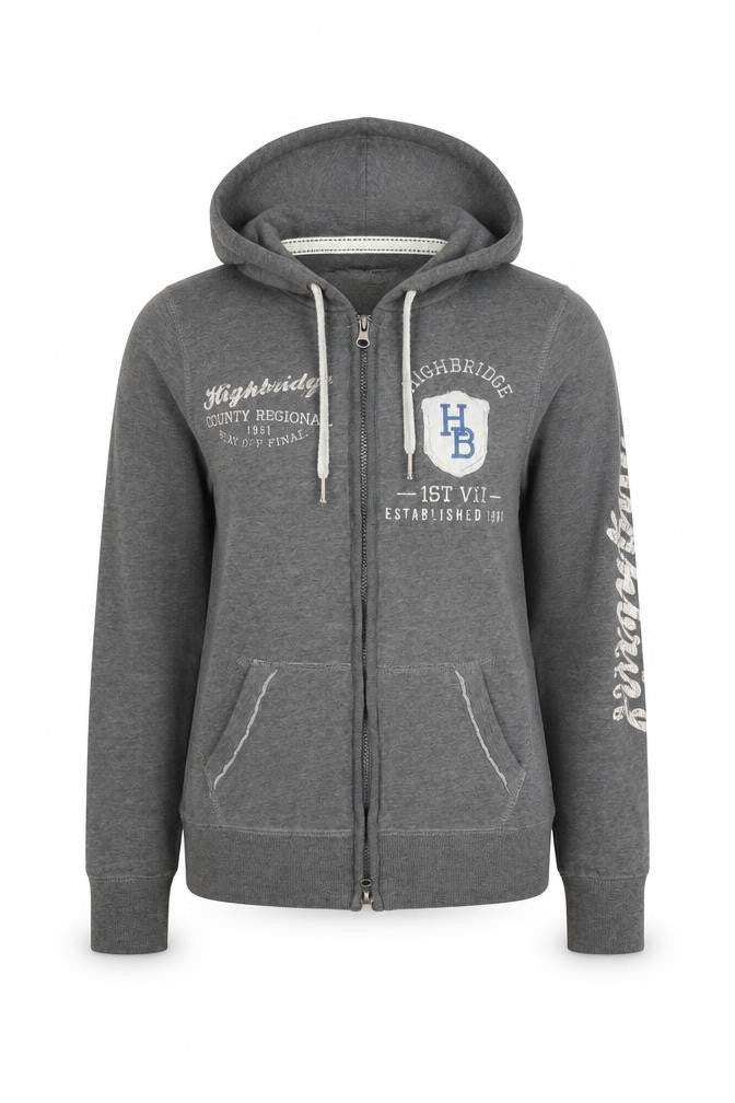 Authentic Apparel Women’s Grey Size 8 Full Zip College Hoodie