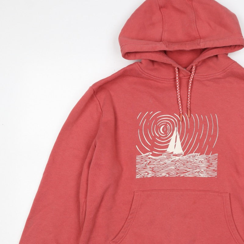 Mountain Warehouse Women Red UK 18 Pullover Hoodie Nautical Graphic