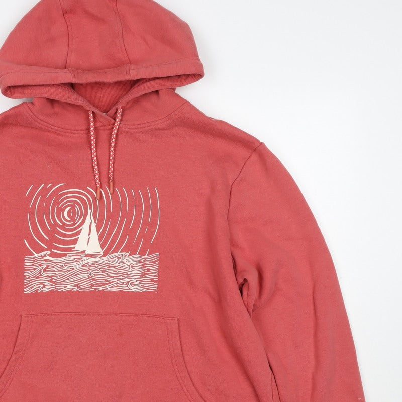 Mountain Warehouse Women Red UK 18 Pullover Hoodie Nautical Graphic