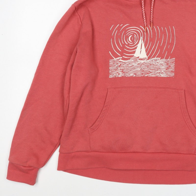 Mountain Warehouse Women Red UK 18 Pullover Hoodie Nautical Graphic