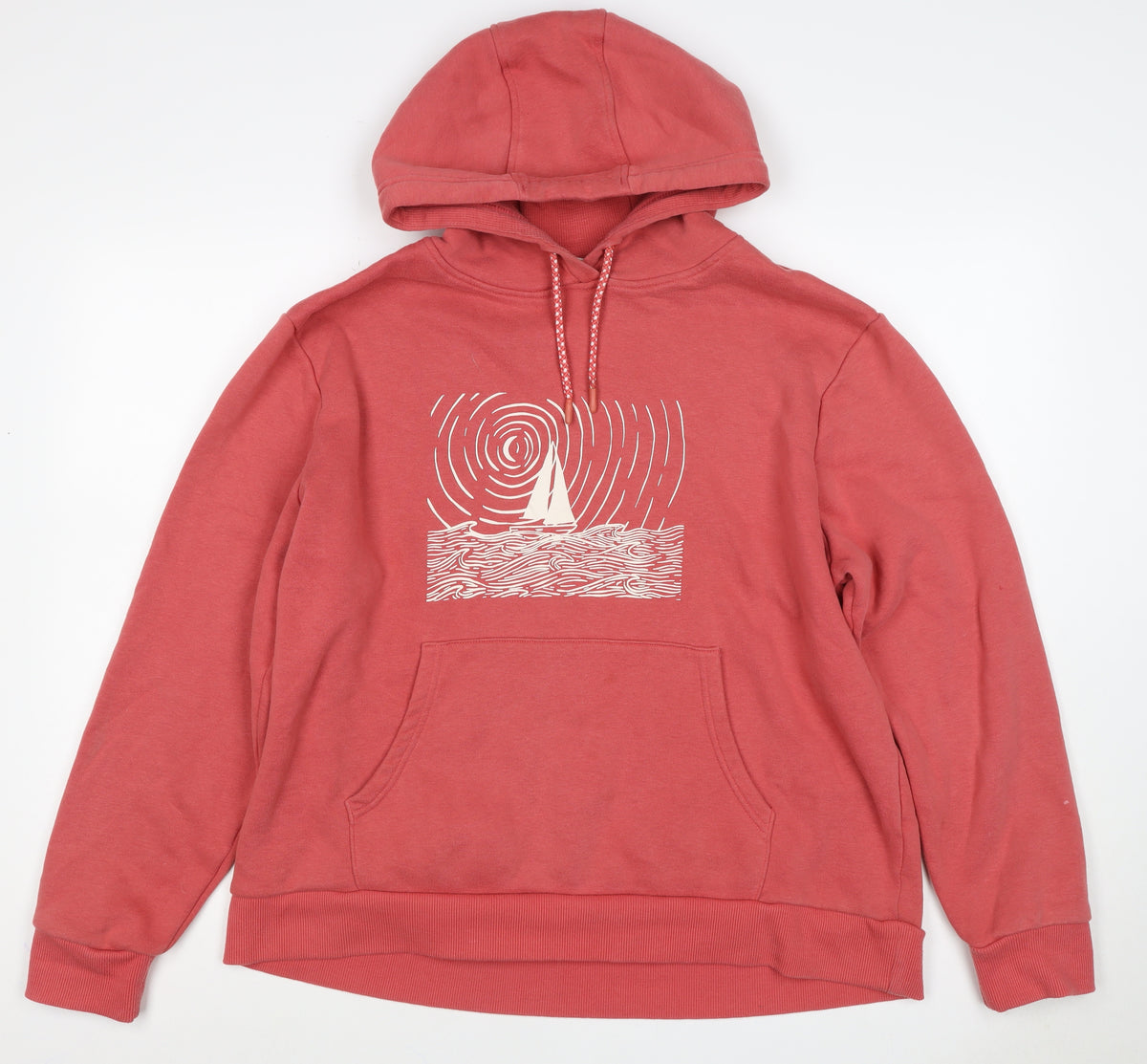 Mountain Warehouse Women Red UK 18 Pullover Hoodie Nautical Graphic