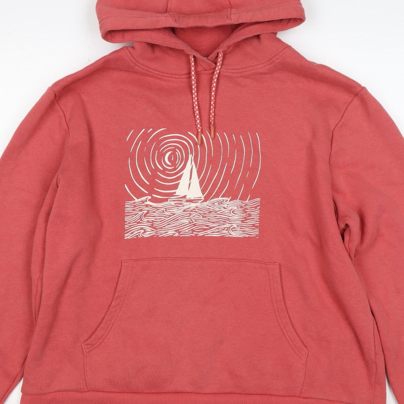Mountain Warehouse Women Red UK 18 Pullover Hoodie Nautical Graphic