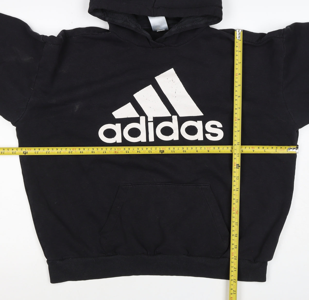 Adidas Women’s Black M Pullover Logo Hoodie Cotton Blend