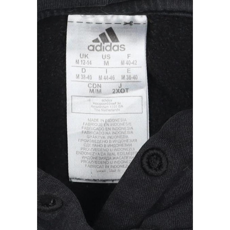 Adidas Women’s Black M Pullover Logo Hoodie Cotton Blend