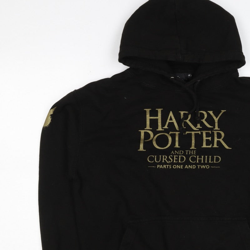 Harry Potter Men’s Black M Pullover Hoodie Cursed Child Graphic Print