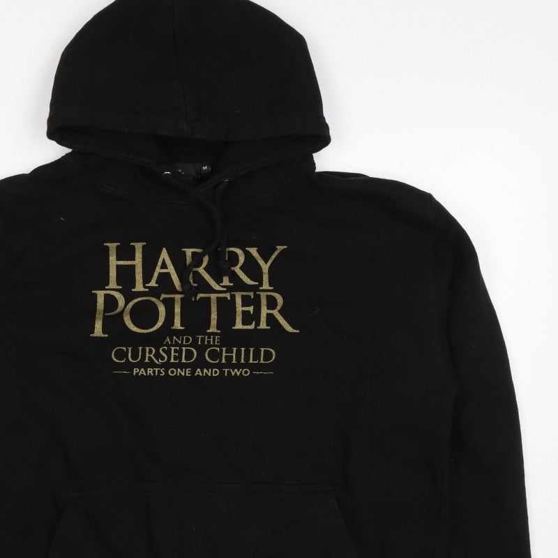 Harry Potter Men’s Black M Pullover Hoodie Cursed Child Graphic Print
