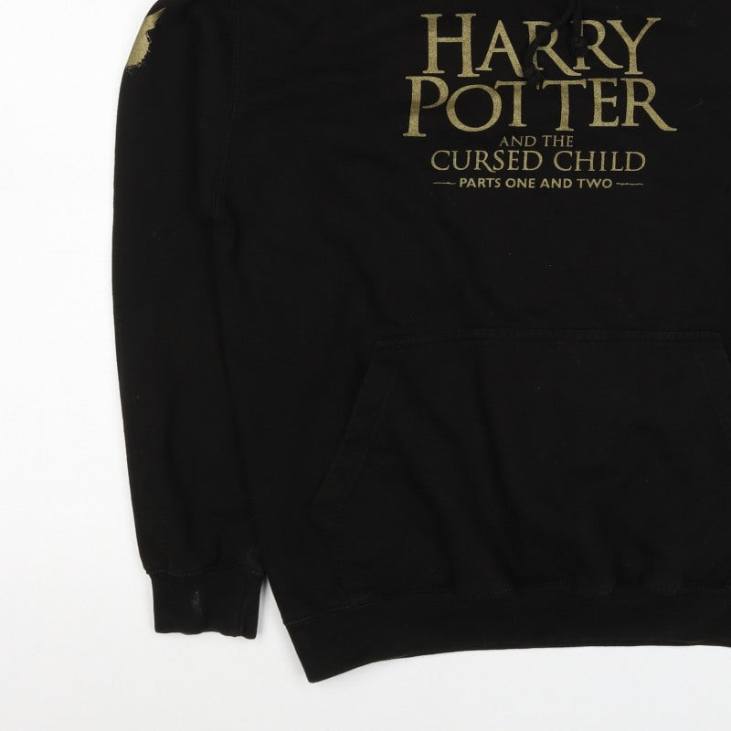 Harry Potter Men’s Black M Pullover Hoodie Cursed Child Graphic Print