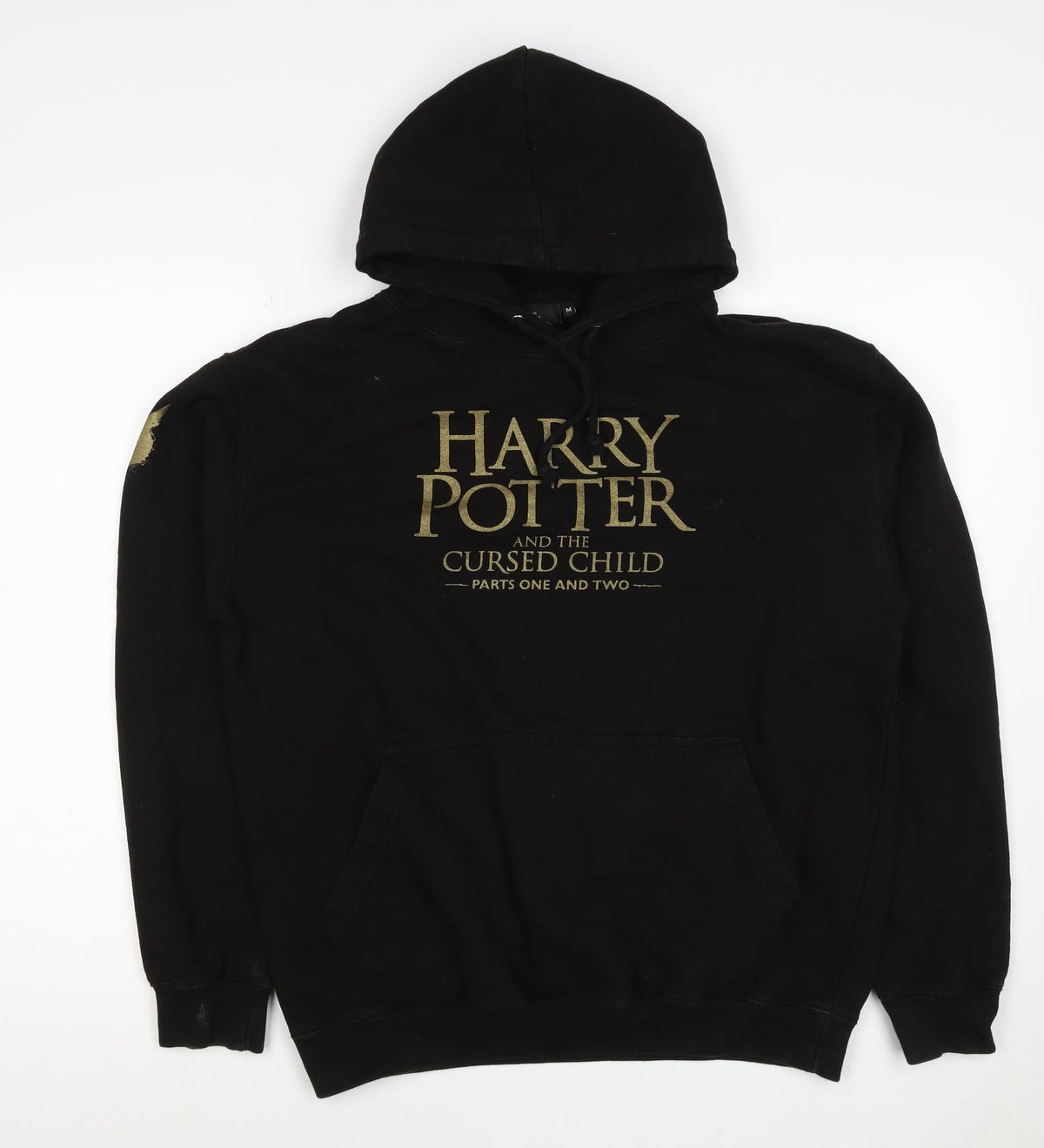 Harry Potter Men’s Black M Pullover Hoodie Cursed Child Graphic Print