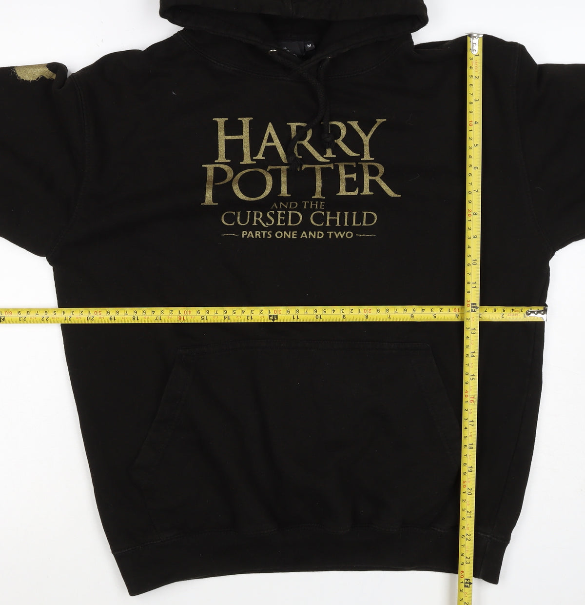 Harry Potter Men’s Black M Pullover Hoodie Cursed Child Graphic Print