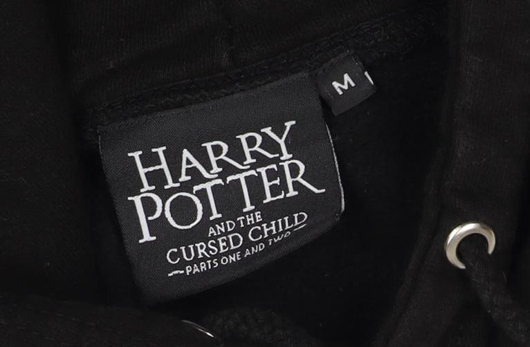 Harry Potter Men’s Black M Pullover Hoodie Cursed Child Graphic Print