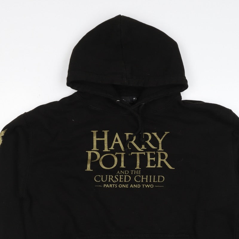 Harry Potter Men’s Black M Pullover Hoodie Cursed Child Graphic Print