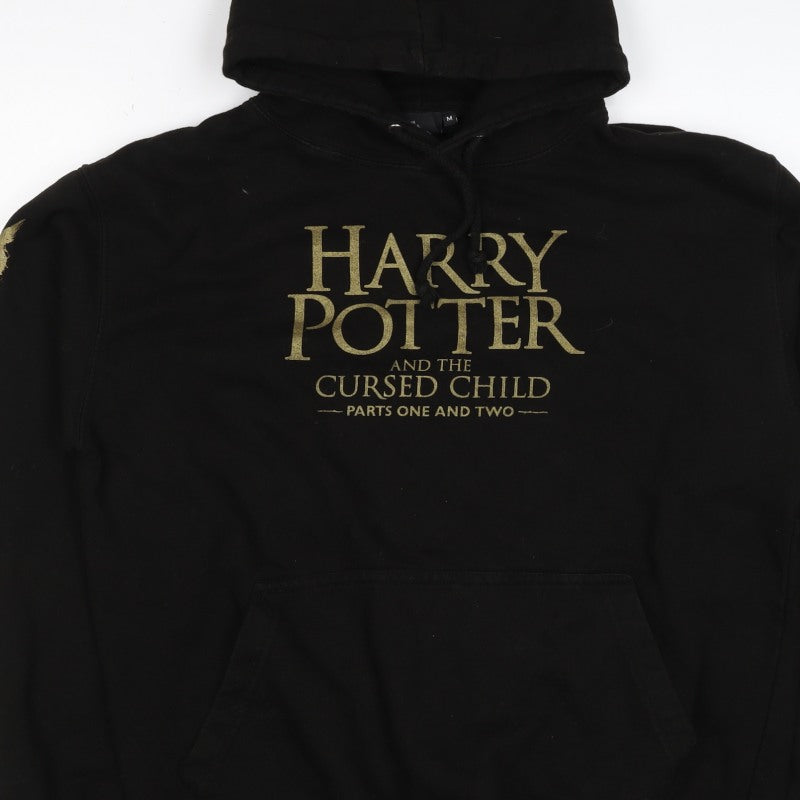 Harry Potter Men’s Black M Pullover Hoodie Cursed Child Graphic Print