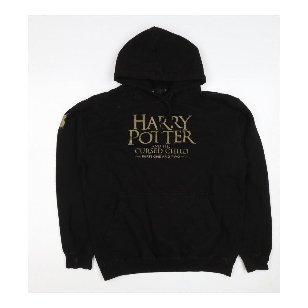 Harry Potter Men’s Black M Pullover Hoodie Cursed Child Graphic Print