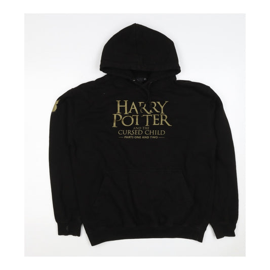 Harry Potter Men’s Black M Pullover Hoodie Cursed Child Graphic Print