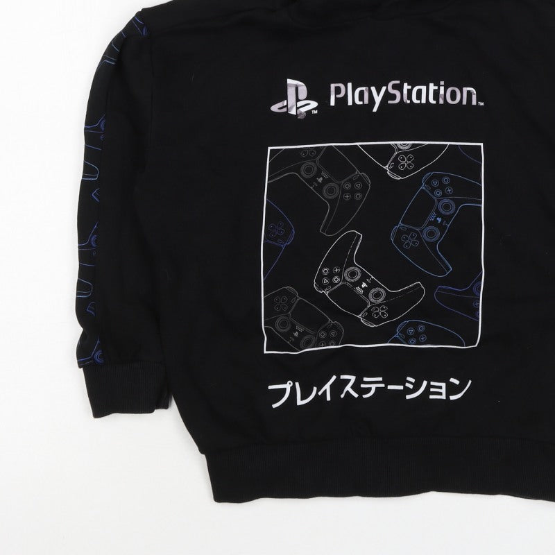 PlayStation Boys Black 13-14 Years Pullover Graphic Hoodie