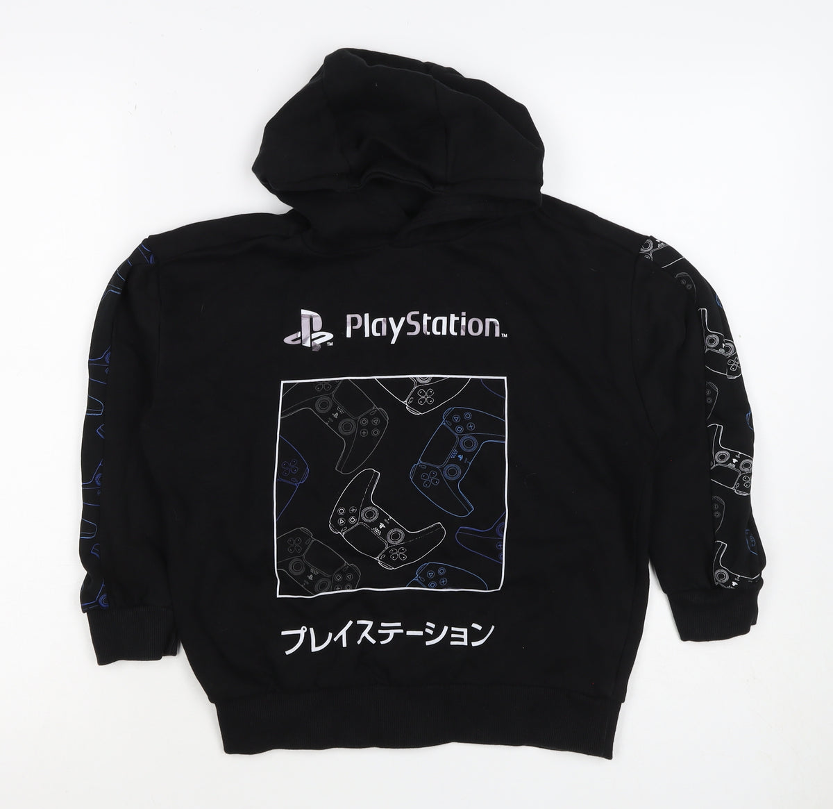 PlayStation Boys Black 13-14 Years Pullover Graphic Hoodie