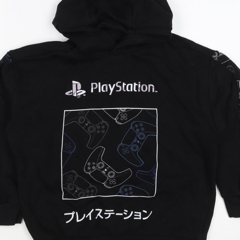 PlayStation Boys Black 13-14 Years Pullover Graphic Hoodie