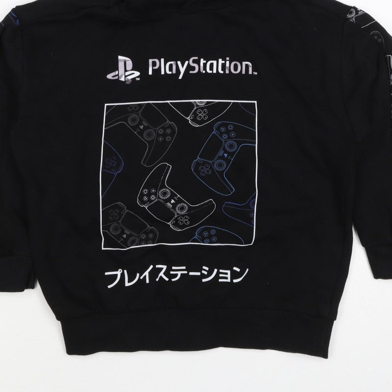 PlayStation Boys Black 13-14 Years Pullover Graphic Hoodie