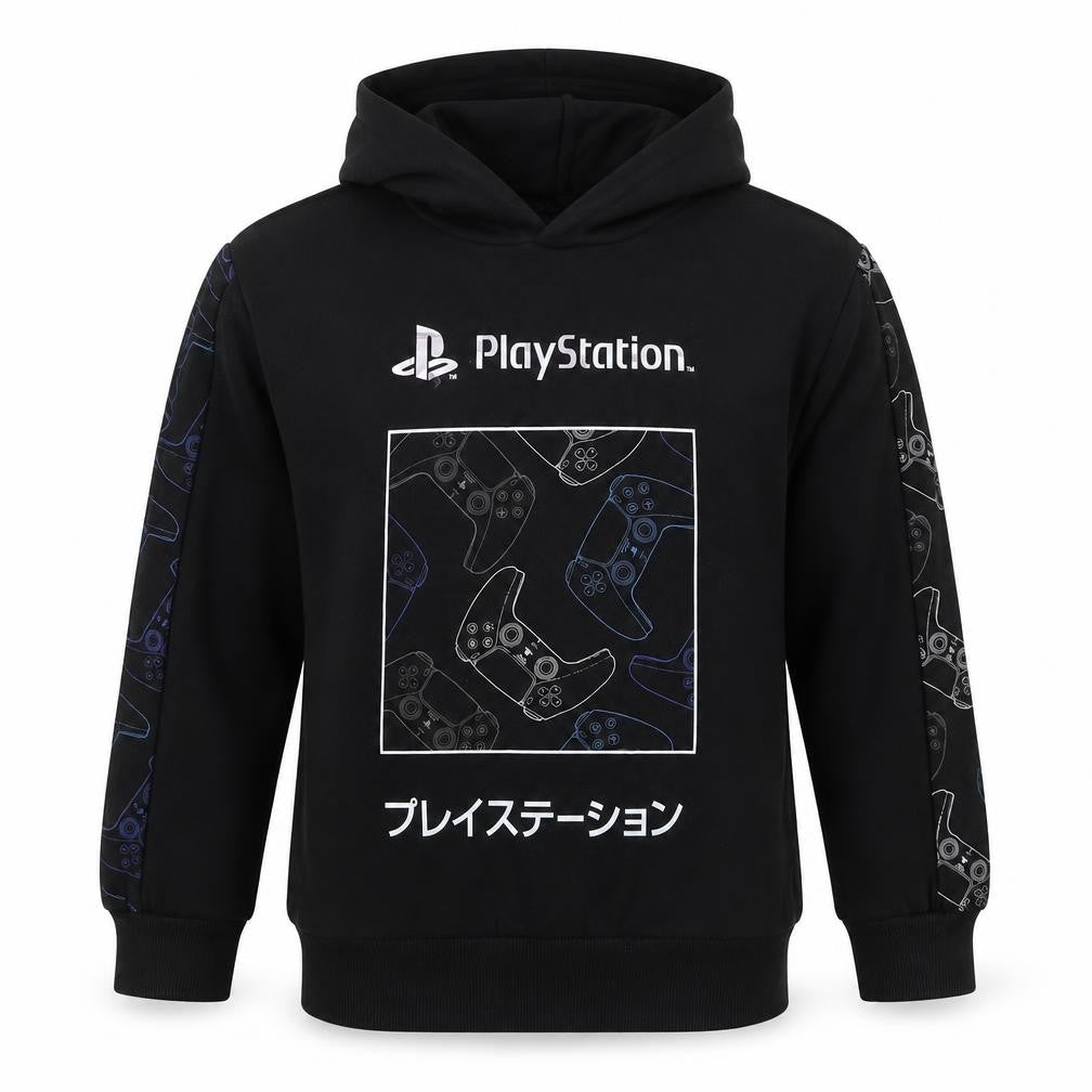 PlayStation Boys Black 13-14 Years Pullover Graphic Hoodie