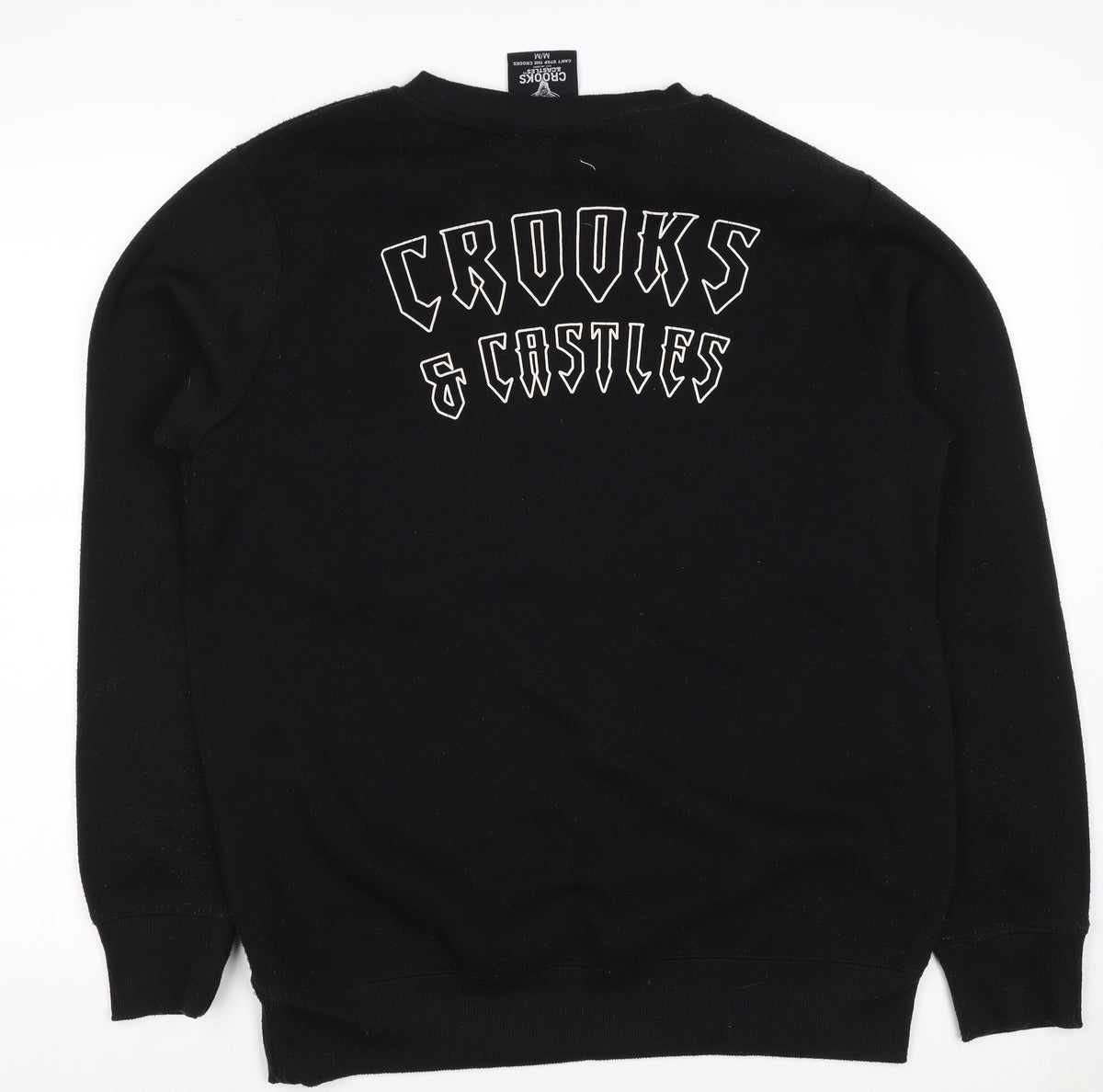 Crooks & Castles Men's Black M Pullover Graphic Logo Sweatshirt