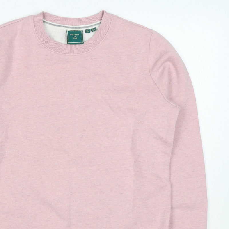 Superdry Women’s Pink UK 10 Crew Neck Pullover Sweatshirt