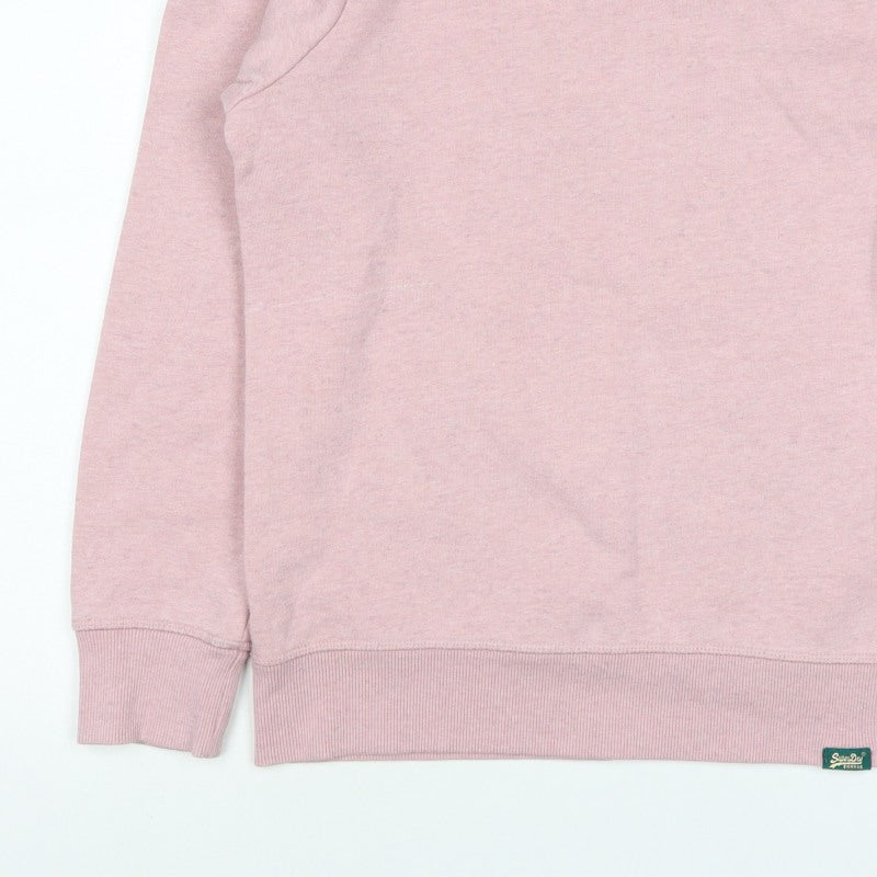 Superdry Women’s Pink UK 10 Crew Neck Pullover Sweatshirt