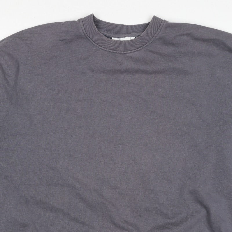 Weekday Women’s Grey XS Pullover Crew Neck Sweatshirt