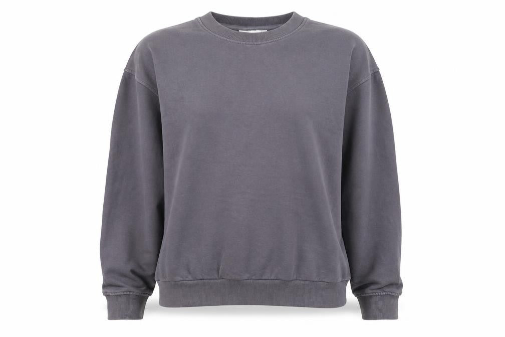 Weekday Women’s Grey XS Pullover Crew Neck Sweatshirt