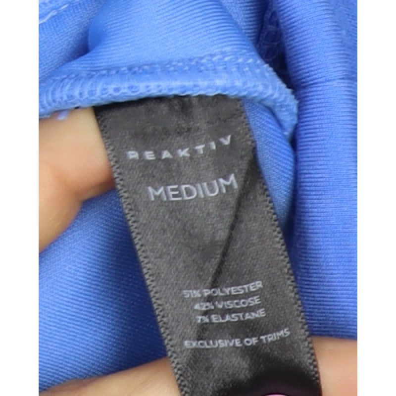 Reaktiv Men’s Blue M Crew Neck Pullover Sweatshirt with Pockets