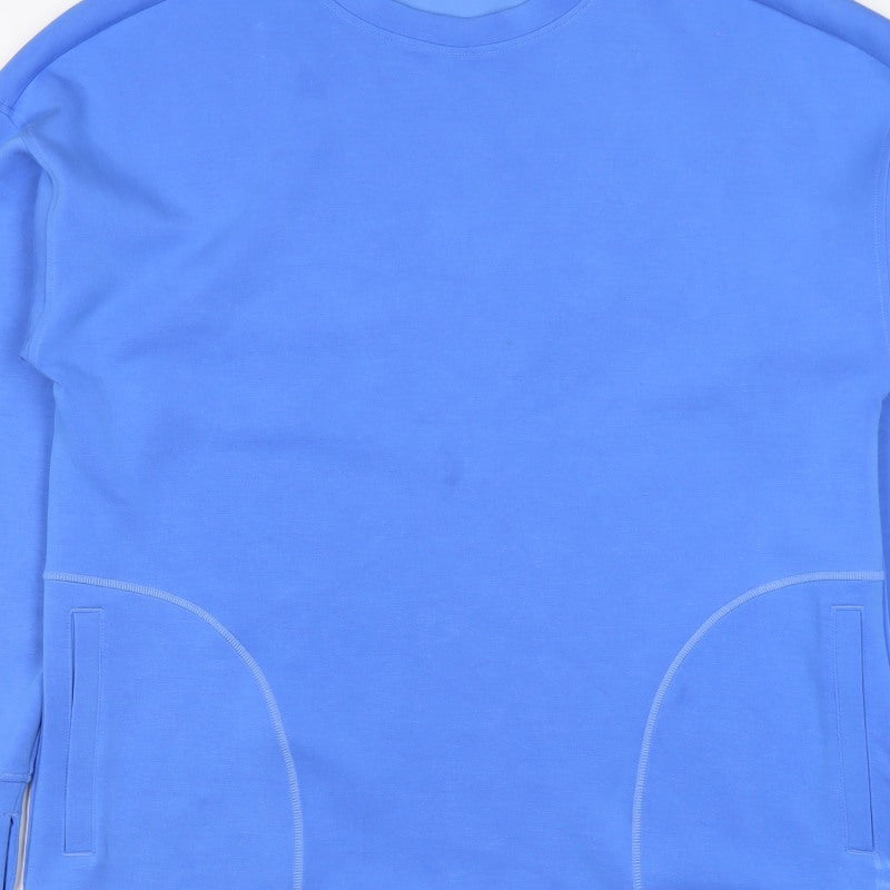 Reaktiv Men’s Blue M Crew Neck Pullover Sweatshirt with Pockets