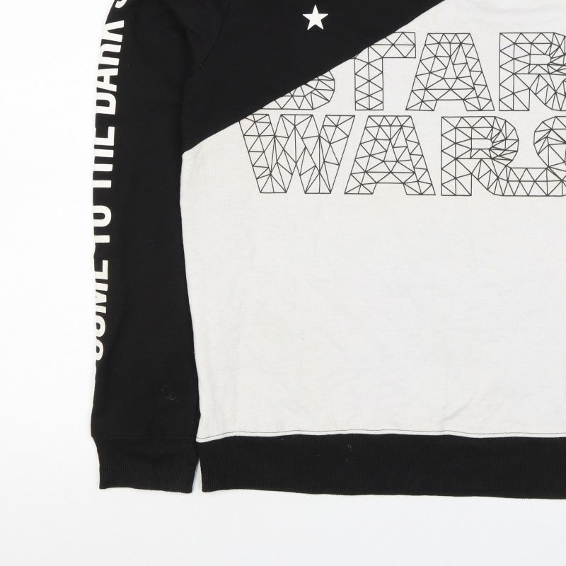 Star Wars Men’s XL Black White Graphic Force Awakens Sweatshirt