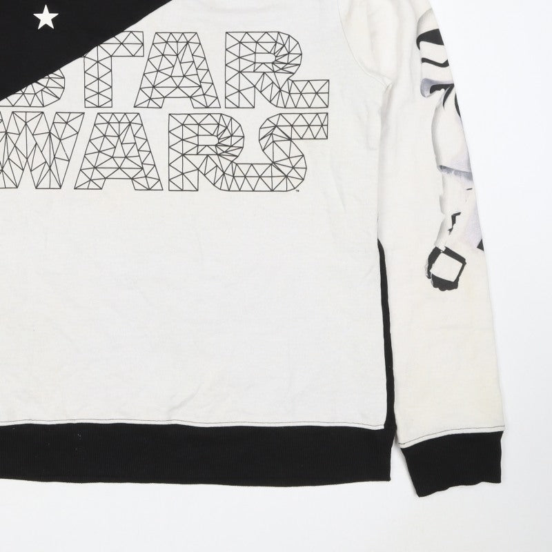 Star Wars Men’s XL Black White Graphic Force Awakens Sweatshirt