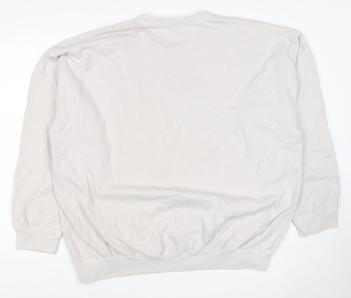boohooMAN Men’s Beige L Texas Wild West Graphic Crew Sweatshirt