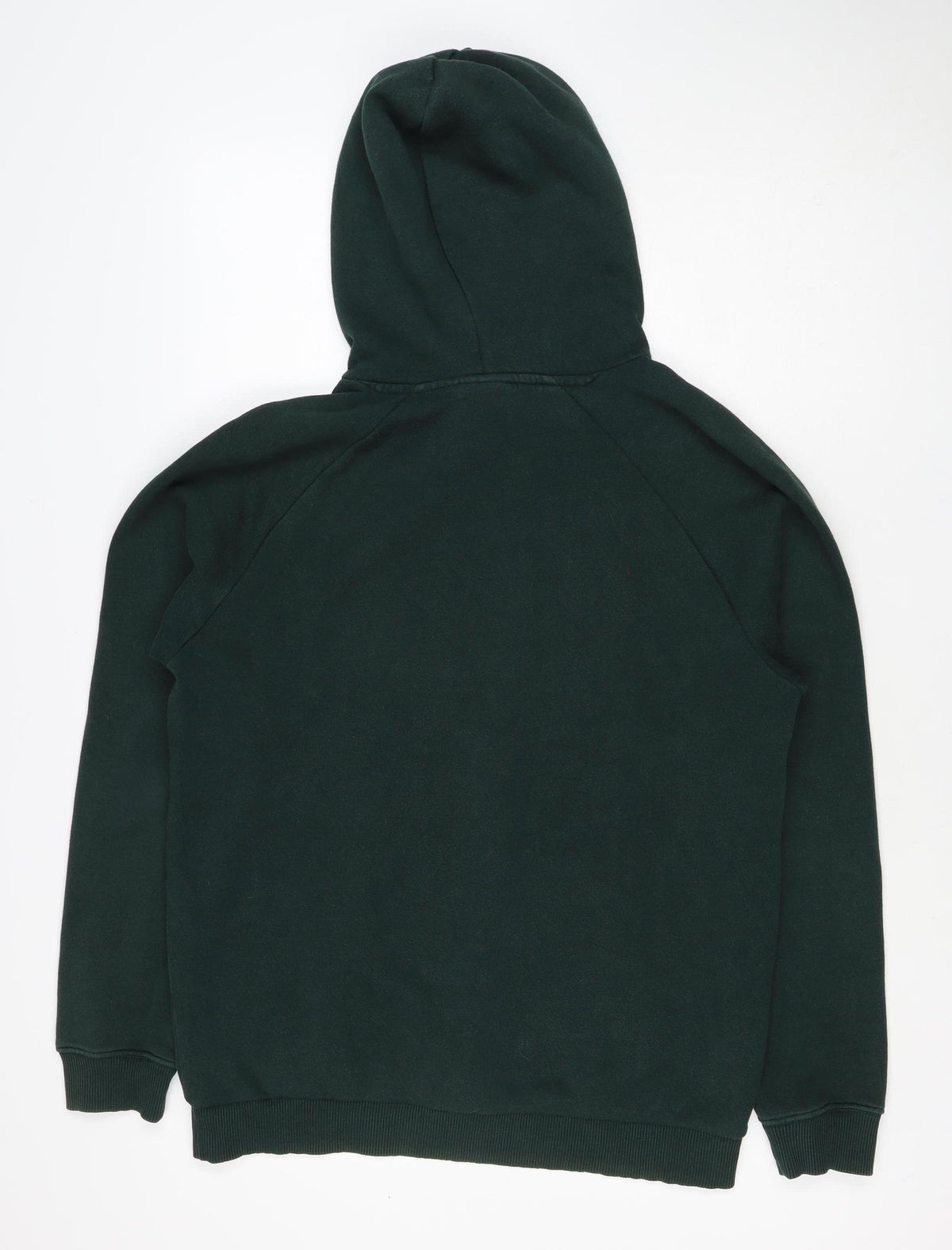 Adidas Men’s Green M Trefoil Logo Pullover Hoodie Kangaroo Pocket