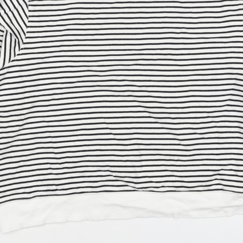 Marks and Spencer Women’s Black White XL Striped Pullover Sweatshirt
